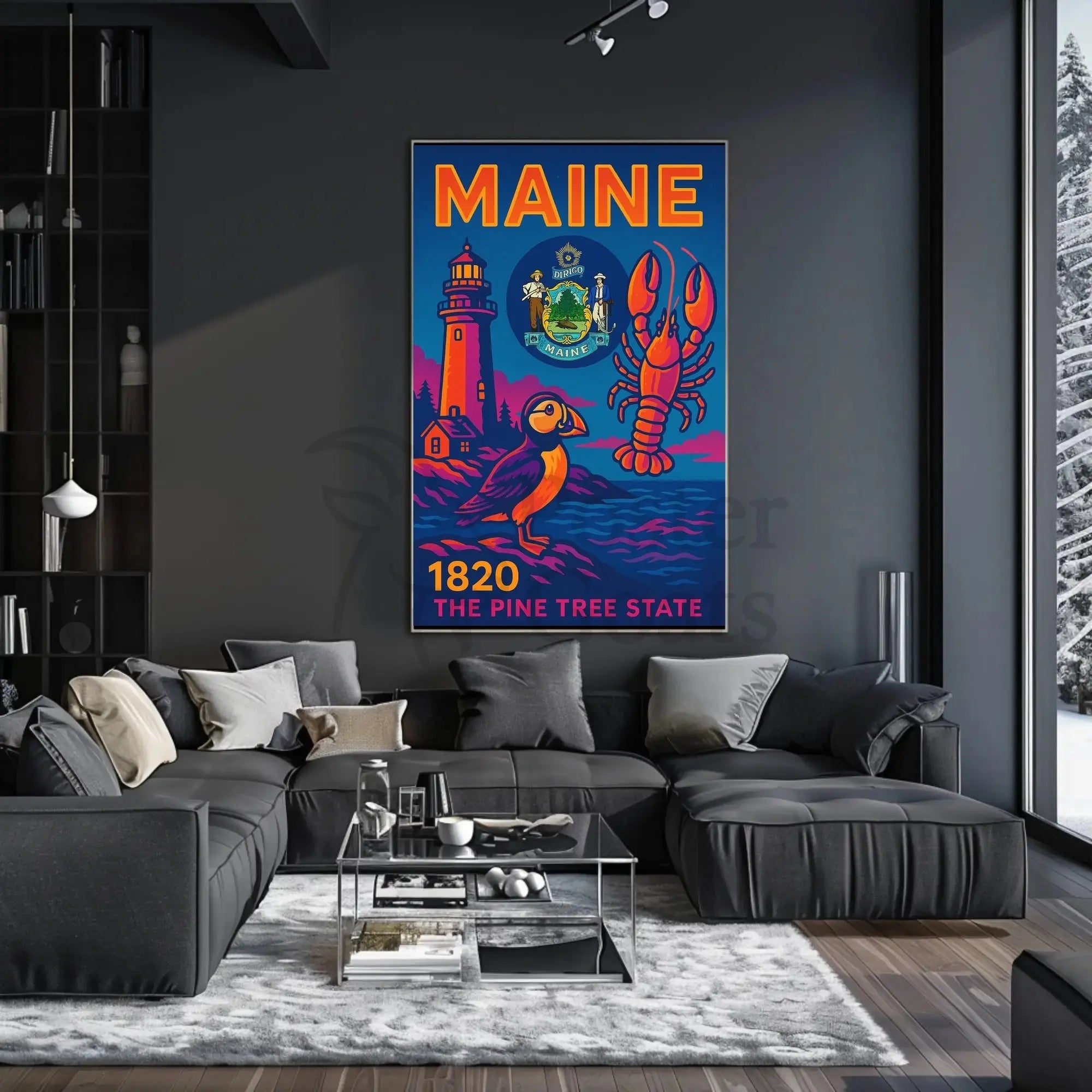 Maine Coastal Heritage Celebration Travel Poster PosterGoat