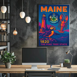 Maine Coastal Heritage Celebration Travel Poster PosterGoat