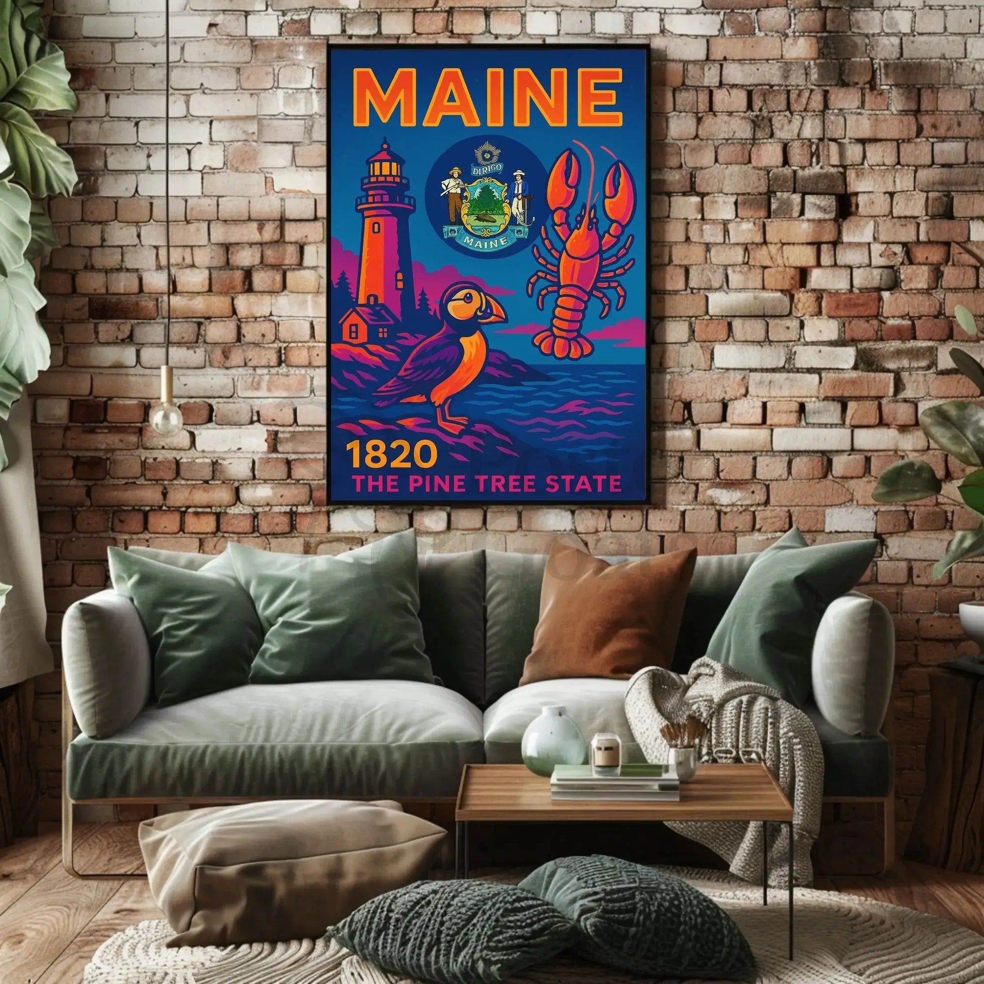 Maine Coastal Heritage Celebration Travel Poster PosterGoat