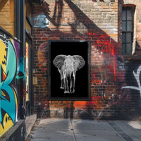 Majestic African Elephant Photorealistic Animal Poster PosterGoat