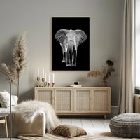 Majestic African Elephant Photorealistic Animal Poster PosterGoat