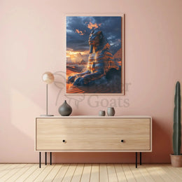 Majestic Ancient Egypt Surreal Art Cultural or Heritage Poster PosterGoat