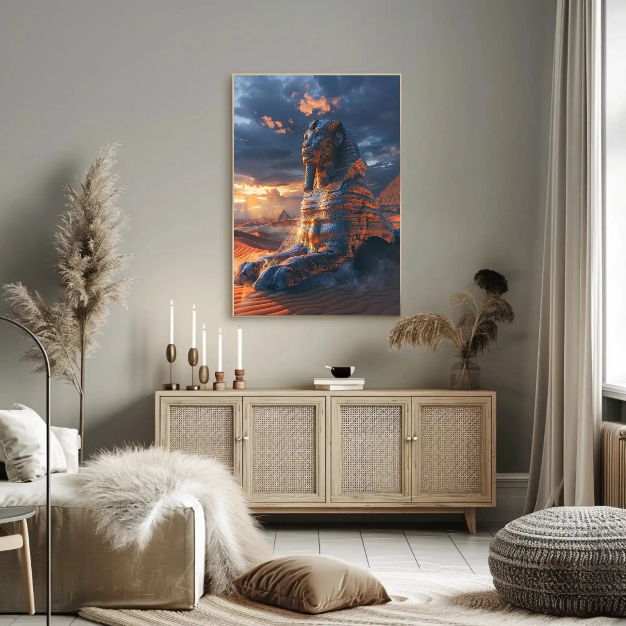 Majestic Ancient Egypt Surreal Art Cultural or Heritage Poster PosterGoat