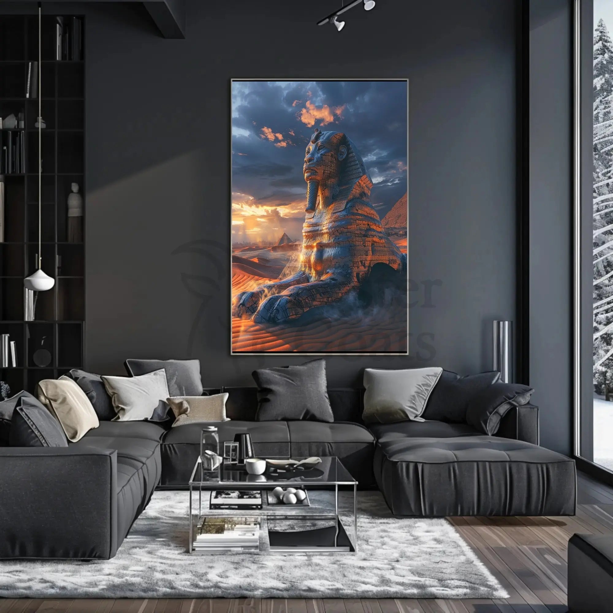 Majestic Ancient Egypt Surreal Art Cultural or Heritage Poster PosterGoat