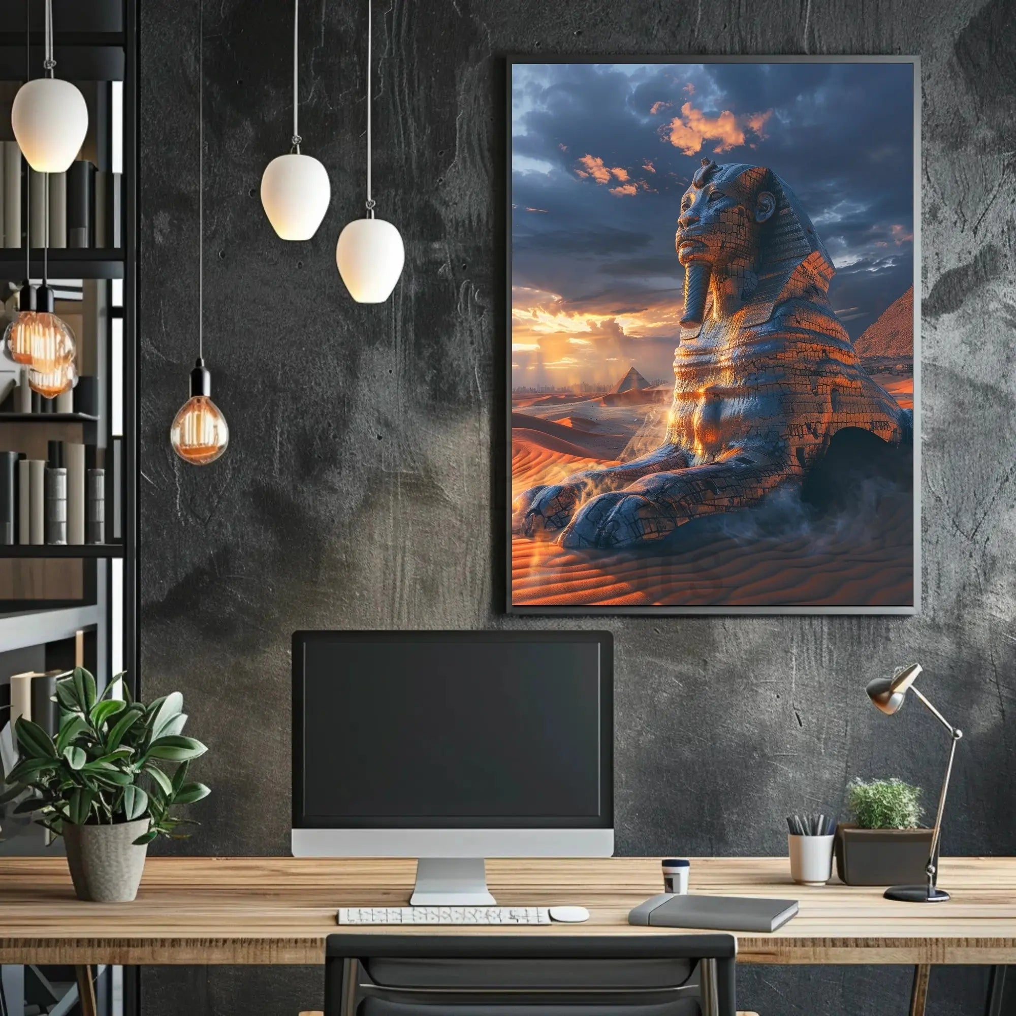 Majestic Ancient Egypt Surreal Art Cultural or Heritage Poster PosterGoat