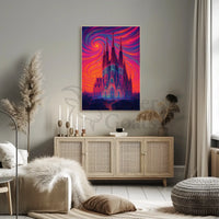 Majestic Cathedral Gothic Architecture Cultural Heritage Poster PosterGoat