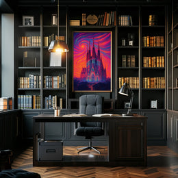 Majestic Cathedral Gothic Architecture Cultural Heritage Poster PosterGoat