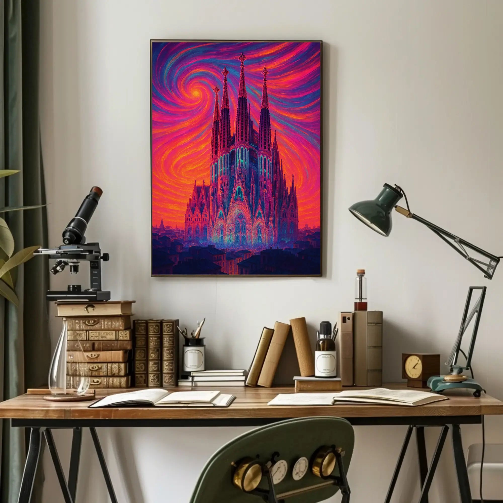 Majestic Cathedral Gothic Architecture Cultural Heritage Poster PosterGoat