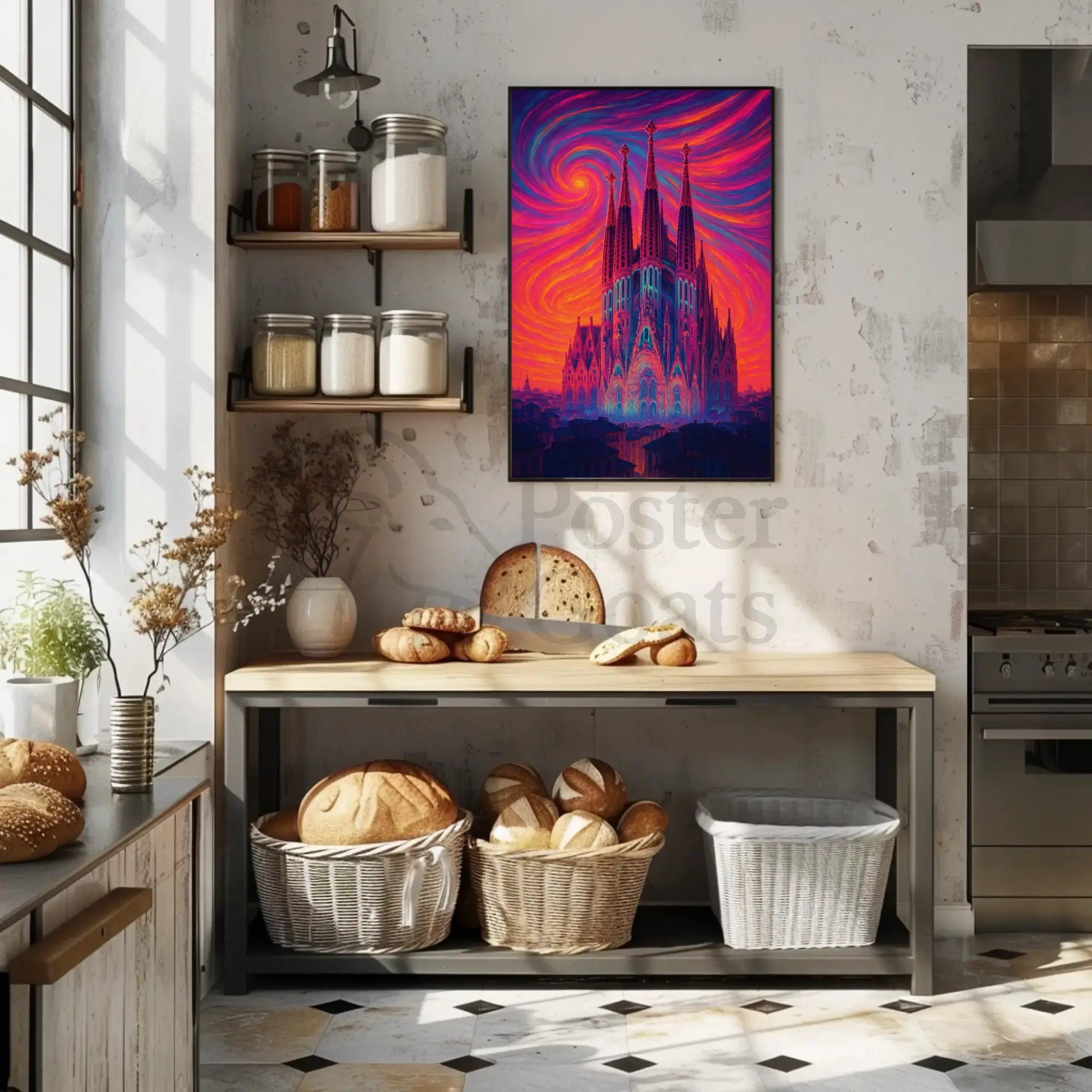Majestic Cathedral Gothic Architecture Cultural Heritage Poster PosterGoat