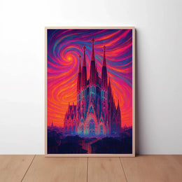 Majestic Cathedral Gothic Architecture Cultural Heritage Poster PosterGoat