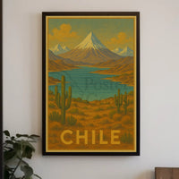 Majestic Chilean Landscape Vintage Travel Poster PosterGoat