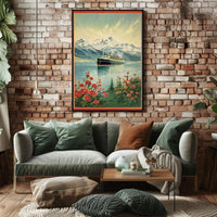 Majestic Cruise Adventure in Northern Wilderness Travel Poster PosterGoat