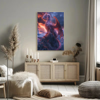 Majestic Dragon Fantasy Art Print - Abstract Poster PosterGoat