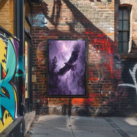 Majestic Eagle Soars Through Mystical Wilderness Animal Poster PosterGoat