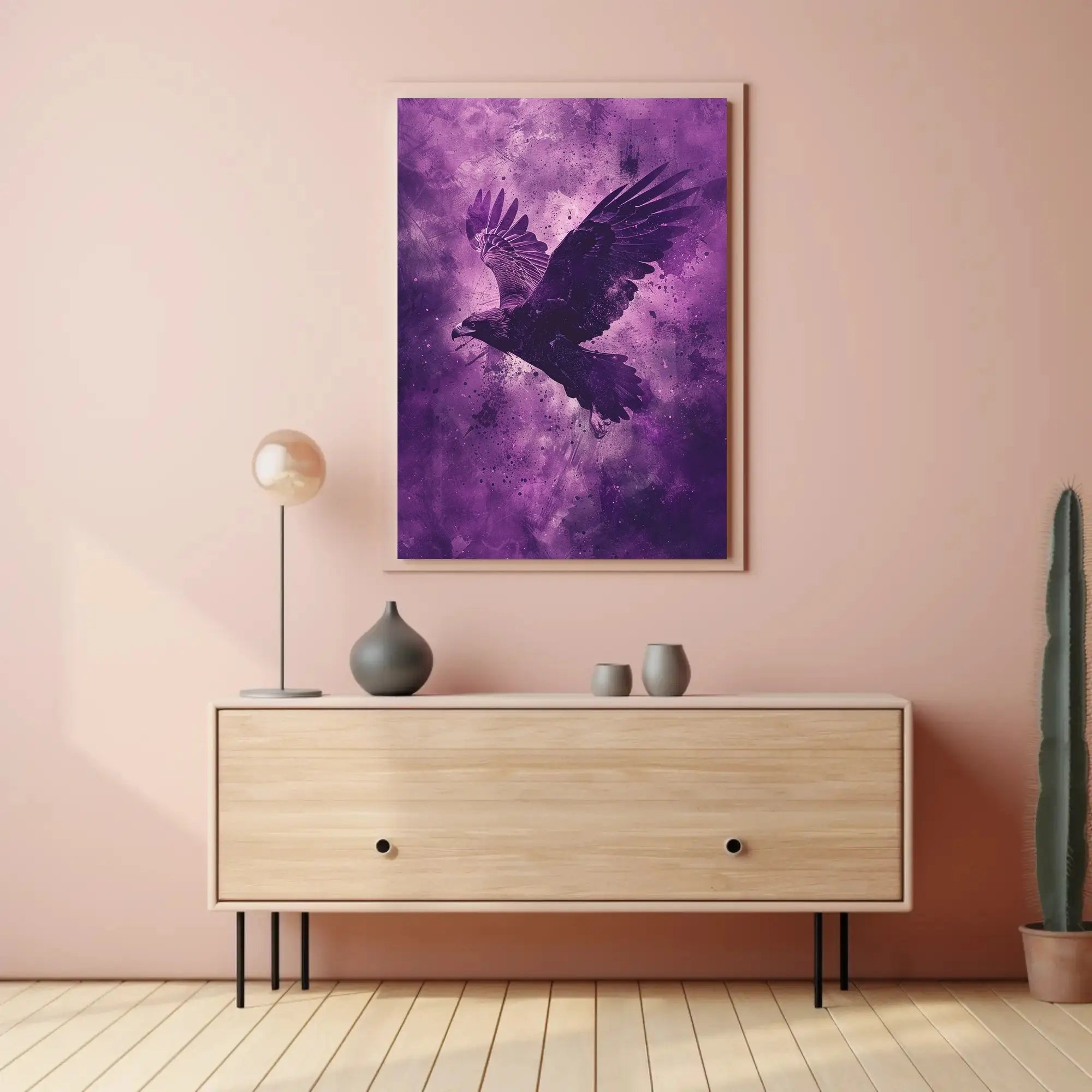 Majestic Eagle in Flight Abstract Artistic Poster PosterGoat