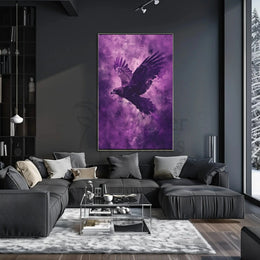 Majestic Eagle in Flight Abstract Artistic Poster PosterGoat