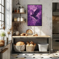 Majestic Eagle in Flight Abstract Artistic Poster PosterGoat