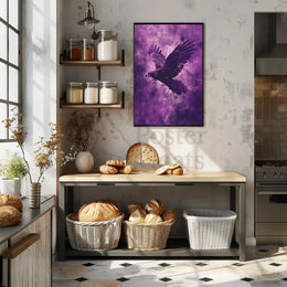 Majestic Eagle in Flight Abstract Artistic Poster PosterGoat
