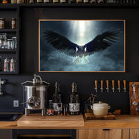 Majestic Eagle in Flight Animal Art Print PosterGoat