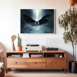 Majestic Eagle in Flight Animal Art Print PosterGoat