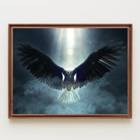 Majestic Eagle in Flight Animal Art Print PosterGoat