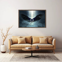 Majestic Eagle in Flight Animal Art Print PosterGoat