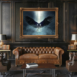 Majestic Eagle in Flight Animal Art Print PosterGoat