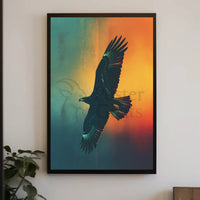 Majestic Eagle in Flight Animal Poster PosterGoat