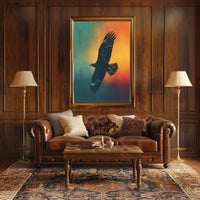 Majestic Eagle in Flight Animal Poster PosterGoat