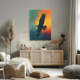 Majestic Eagle in Flight Animal Poster PosterGoat
