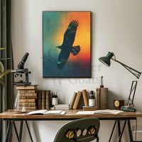 Majestic Eagle in Flight Animal Poster PosterGoat