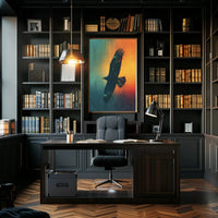 Majestic Eagle in Flight Animal Poster PosterGoat