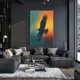 Majestic Eagle in Flight Animal Poster PosterGoat