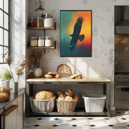 Majestic Eagle in Flight Animal Poster PosterGoat