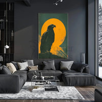 Majestic Eagle on Branch Animal Poster PosterGoat