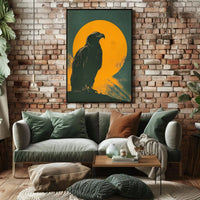 Majestic Eagle on Branch Animal Poster PosterGoat