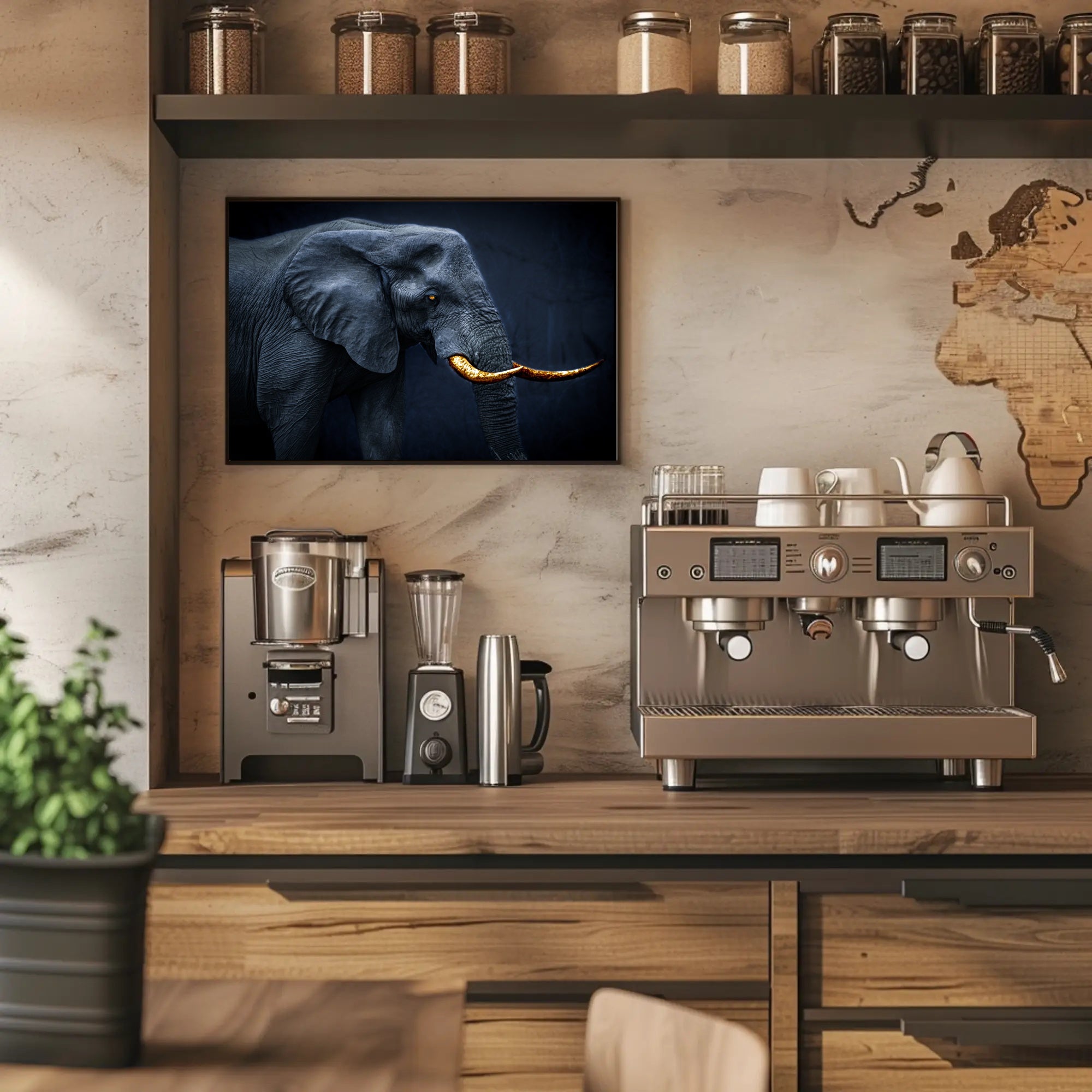 Majestic Elephant Fine Art Animal Poster PosterGoat