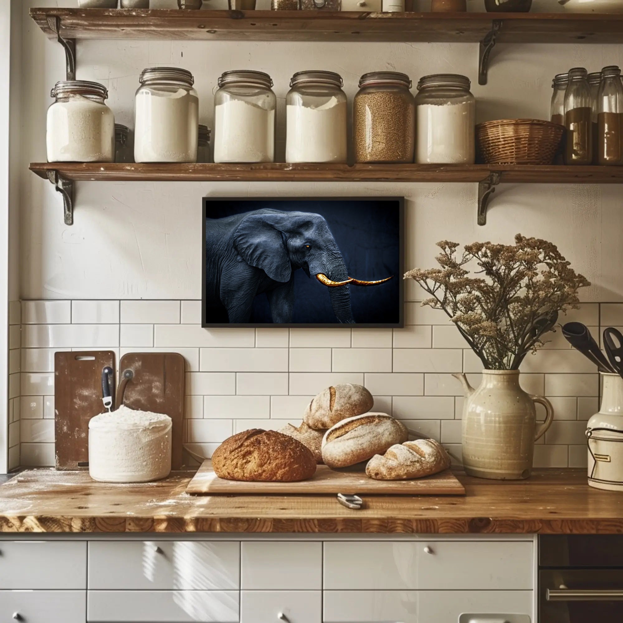Majestic Elephant Fine Art Animal Poster PosterGoat