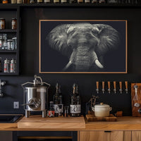 Majestic Elephant in Wild Grace - Animal Poster PosterGoat
