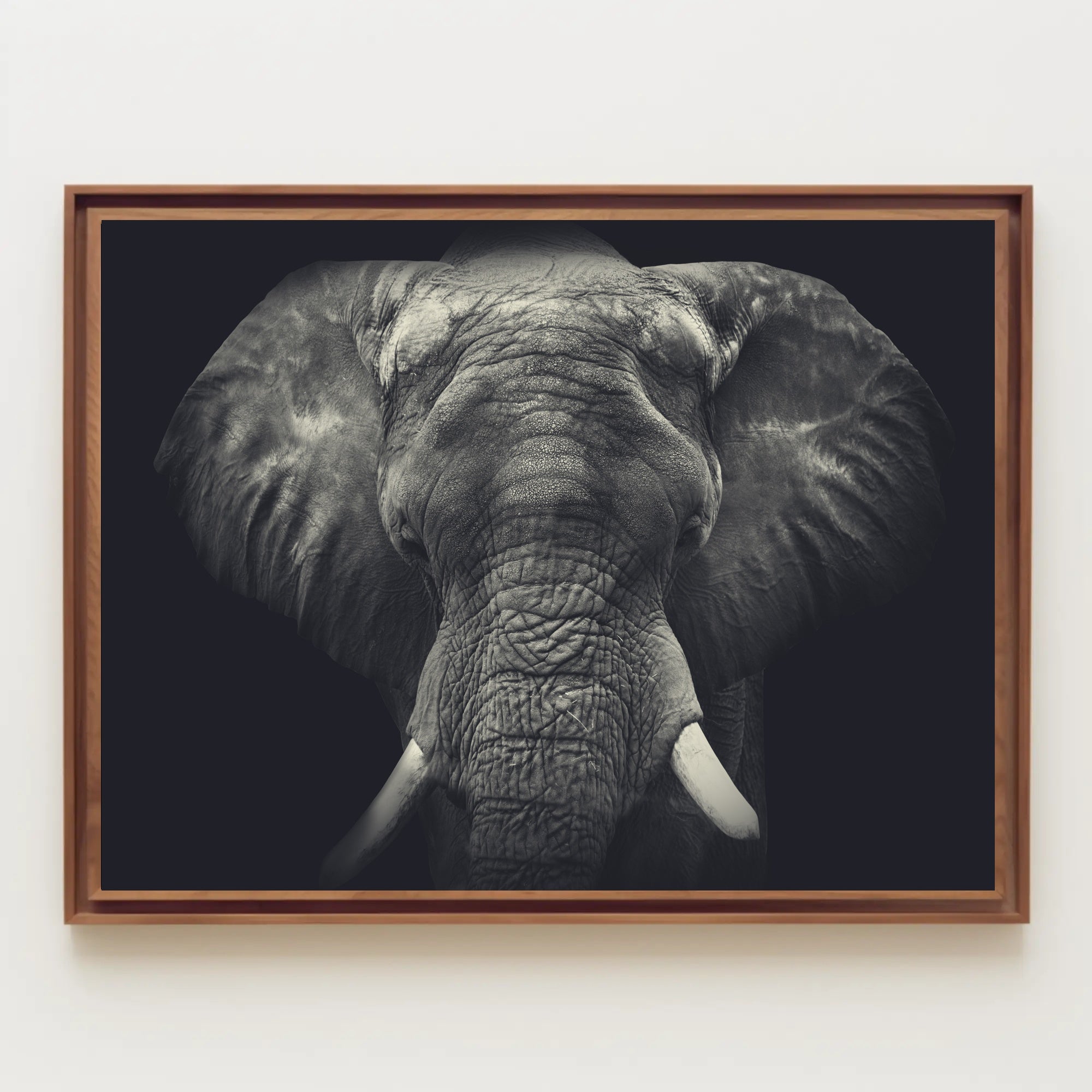Majestic Elephant in Wild Grace - Animal Poster PosterGoat