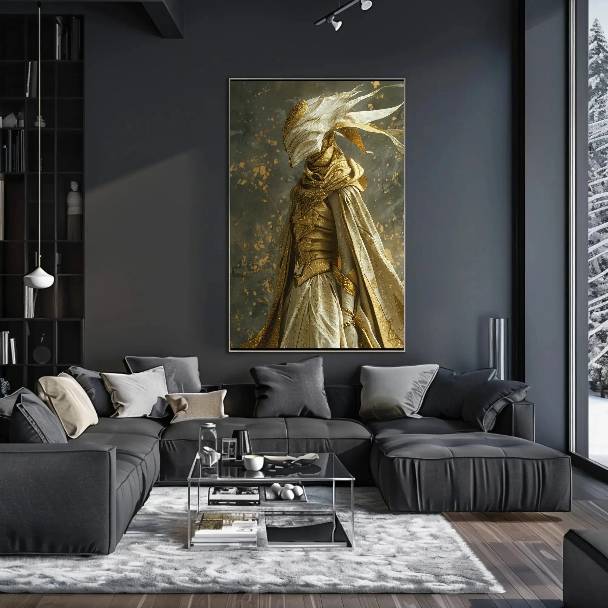 Majestic Fantasy Deity Abstract, Artistic, or Pop Culture Poster PosterGoat