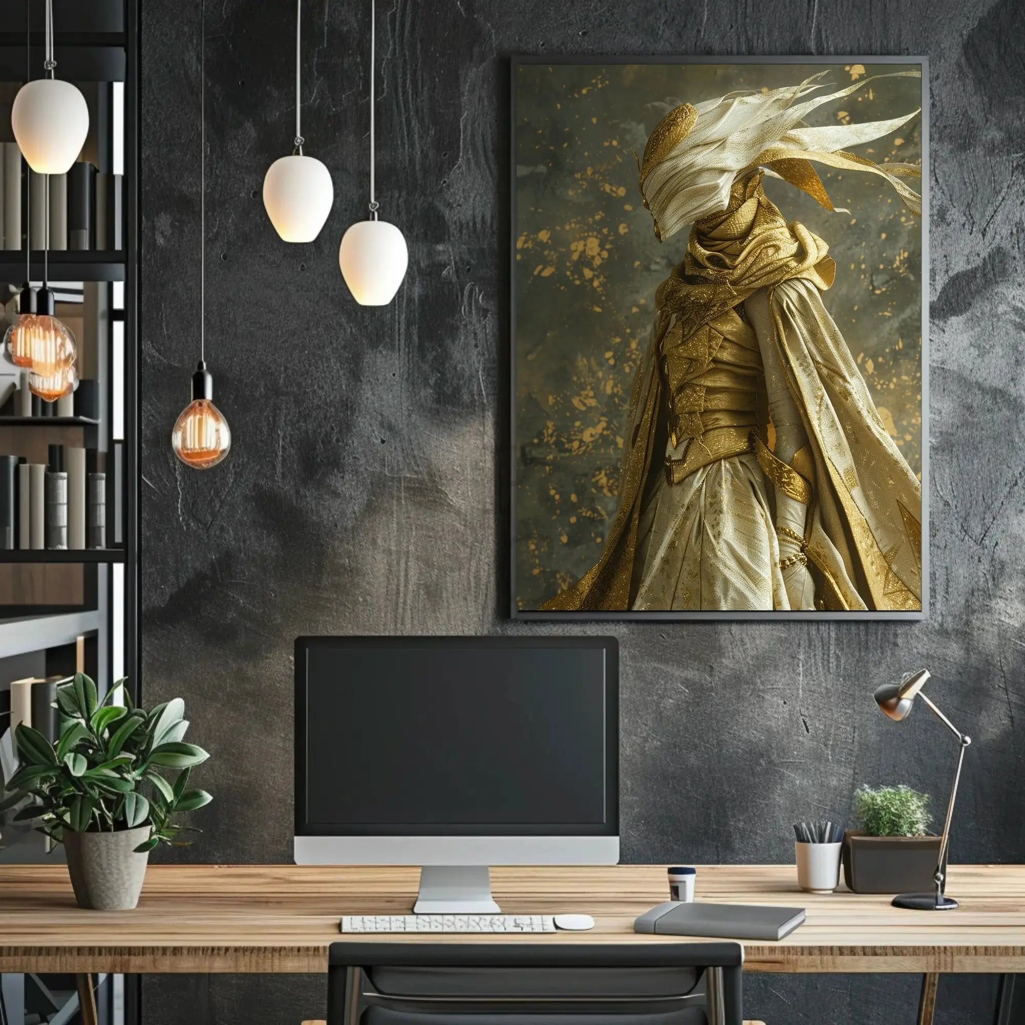 Majestic Fantasy Deity Abstract, Artistic, or Pop Culture Poster PosterGoat