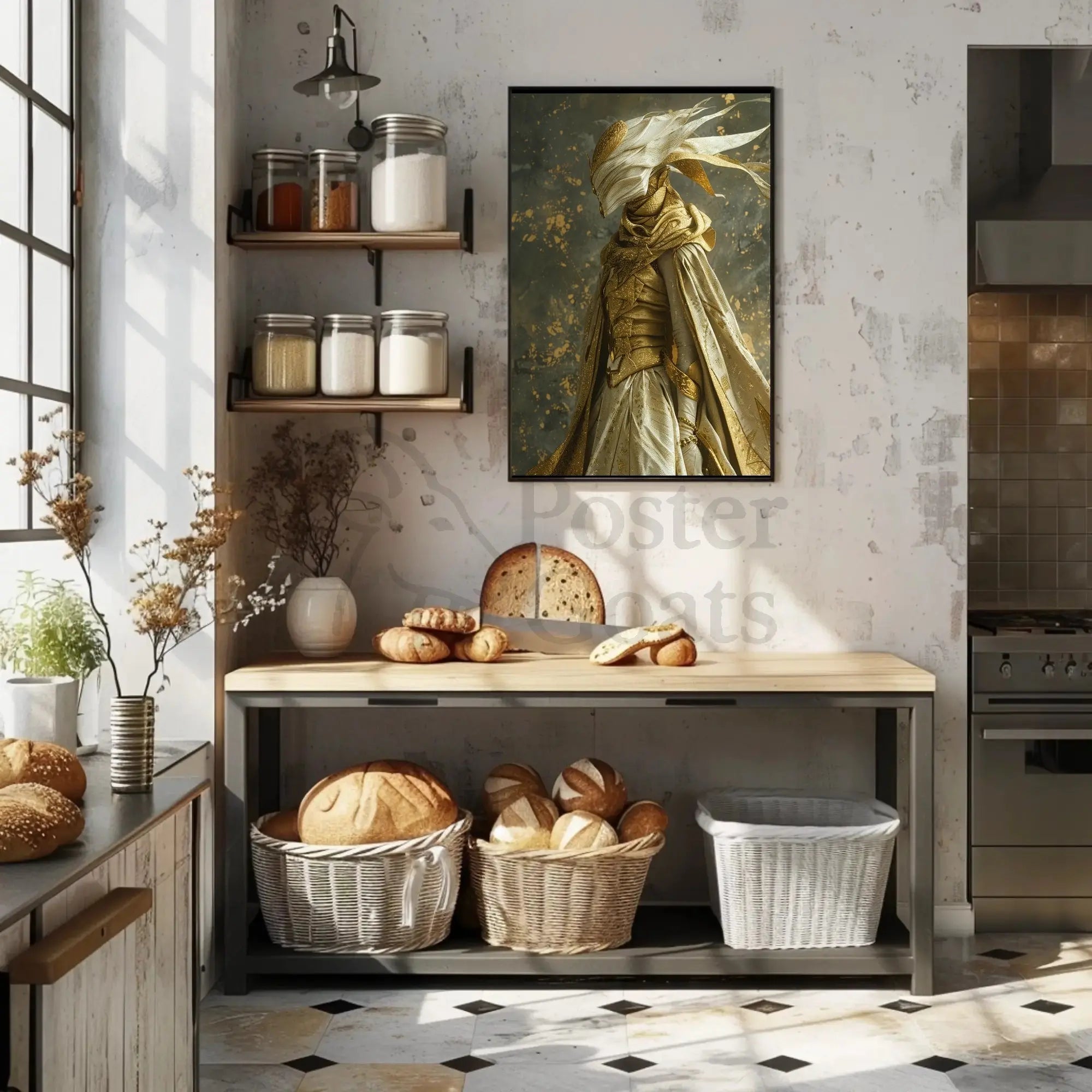 Majestic Fantasy Deity Abstract, Artistic, or Pop Culture Poster PosterGoat