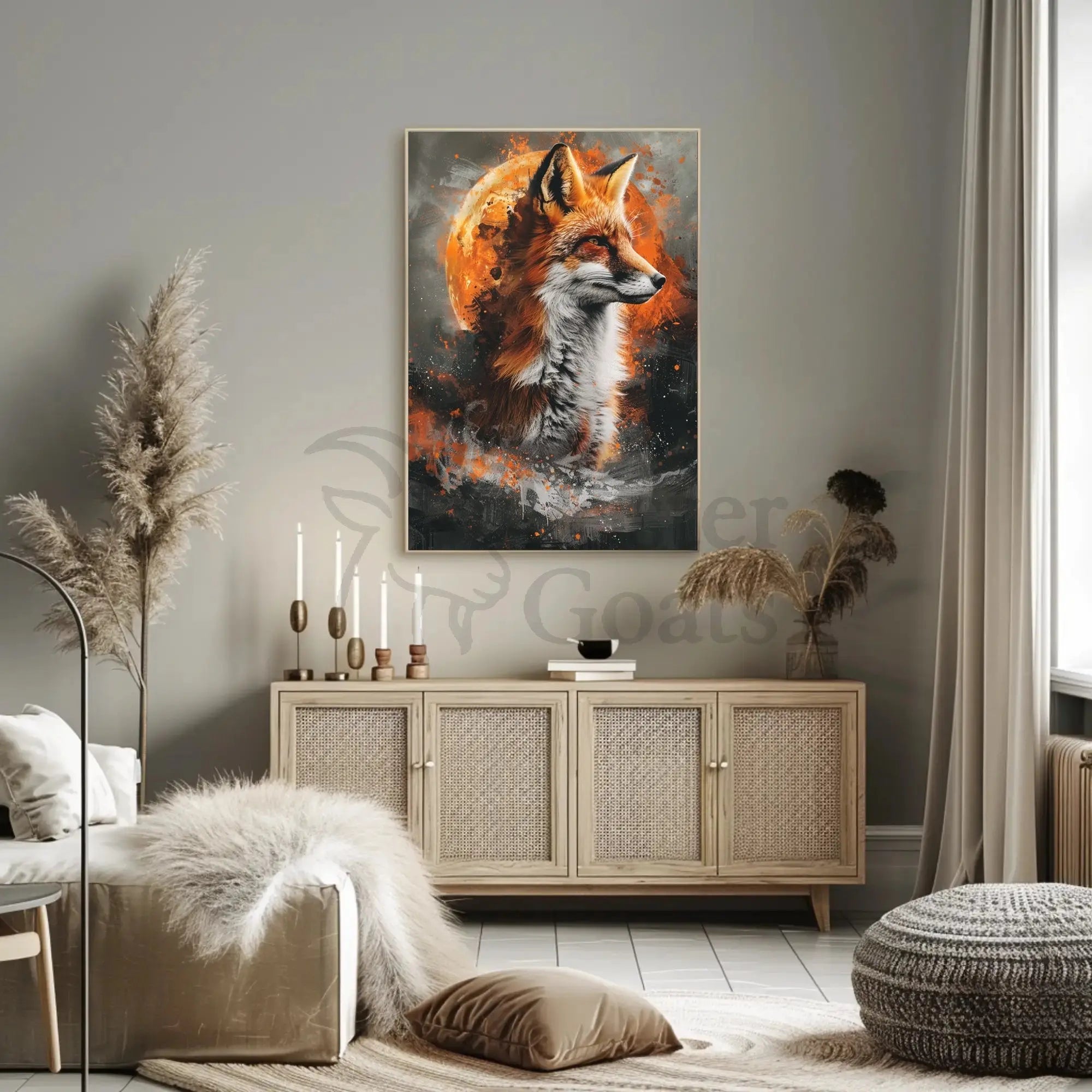 Majestic Fox in Nature Artistic Animal Poster PosterGoat