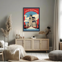 Majestic French Architecture Vintage Travel Poster PosterGoat