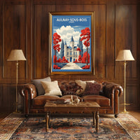 Majestic French Chateau Travel Poster PosterGoat