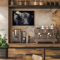 Majestic Highland Cow Portrait Rich in Detail Animal Poster PosterGoat