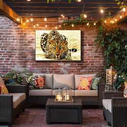 Majestic Leopard Close-Up Art - Animal Poster PosterGoat
