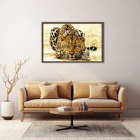 Majestic Leopard Close-Up Art - Animal Poster PosterGoat