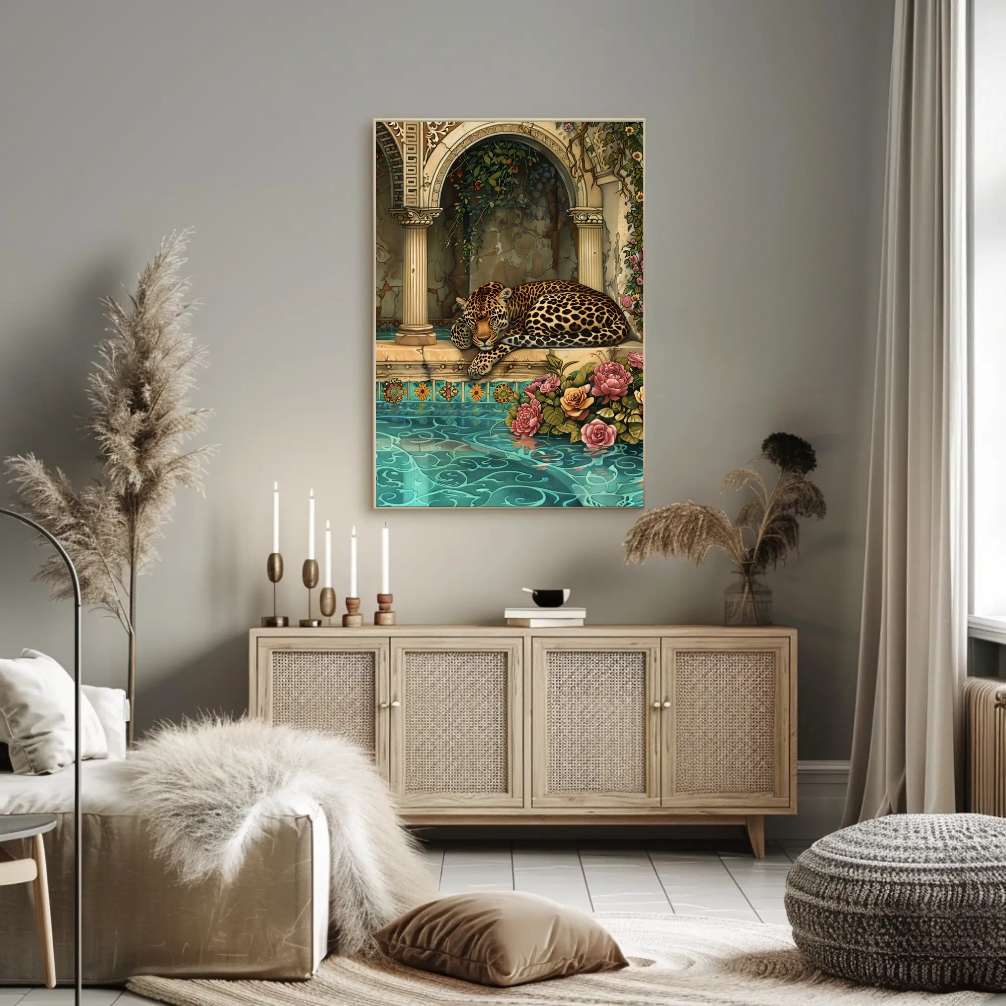 Majestic Leopard by Ornate Archway Animal Poster PosterGoat